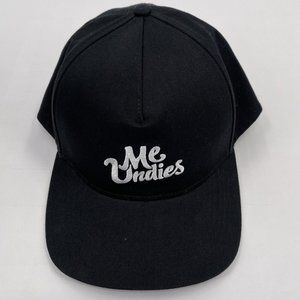 Me Undies Hat Adult Adjustable Snapback Black Flat Bill Embroidered Baseball Cap
